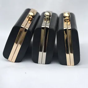 5 pcs Box Purse Frame Clutch Bag Glue-in Style Silver/Light Gold Pick Color