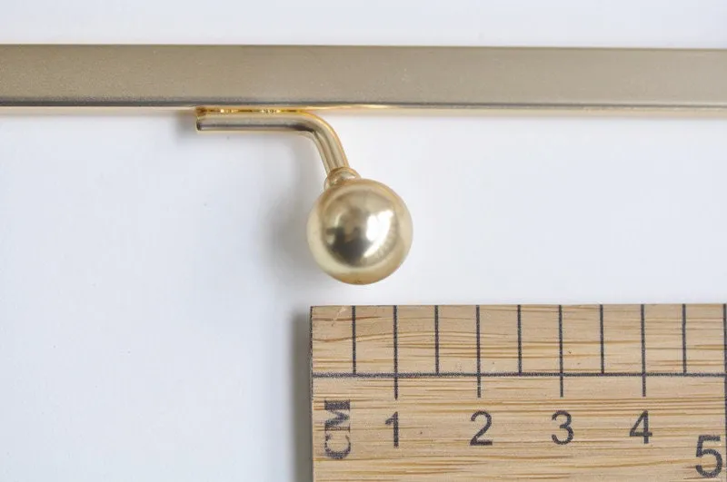 6" Matte Gold Purse Frame Glue-In Style 15cm x 8.5cm ( 6" x 3 1/3")