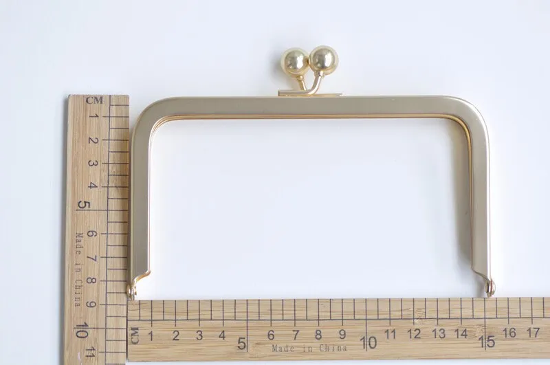 6" Matte Gold Purse Frame Glue-In Style 15cm x 8.5cm ( 6" x 3 1/3")