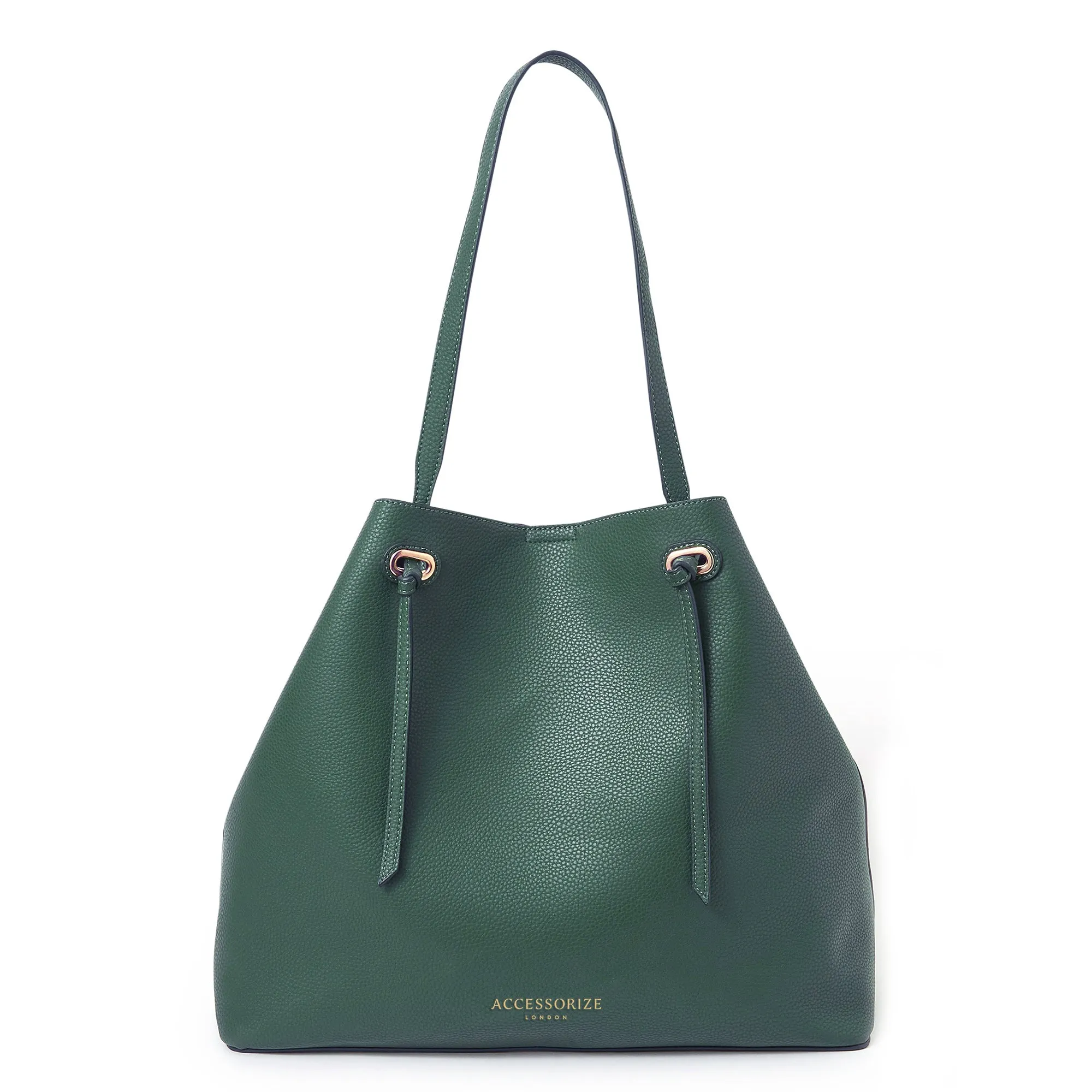Accessorize London Women's Green Large Shoulder Bag