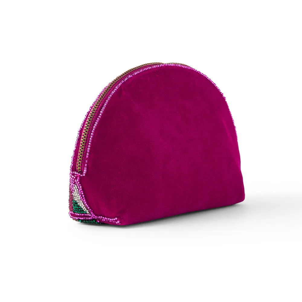 Accessorize London Women's Multi Harlequin Curve Make Up Bag