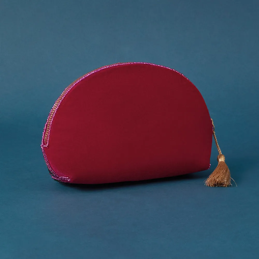 Accessorize London Women's Multi Harlequin Curve Make Up Bag