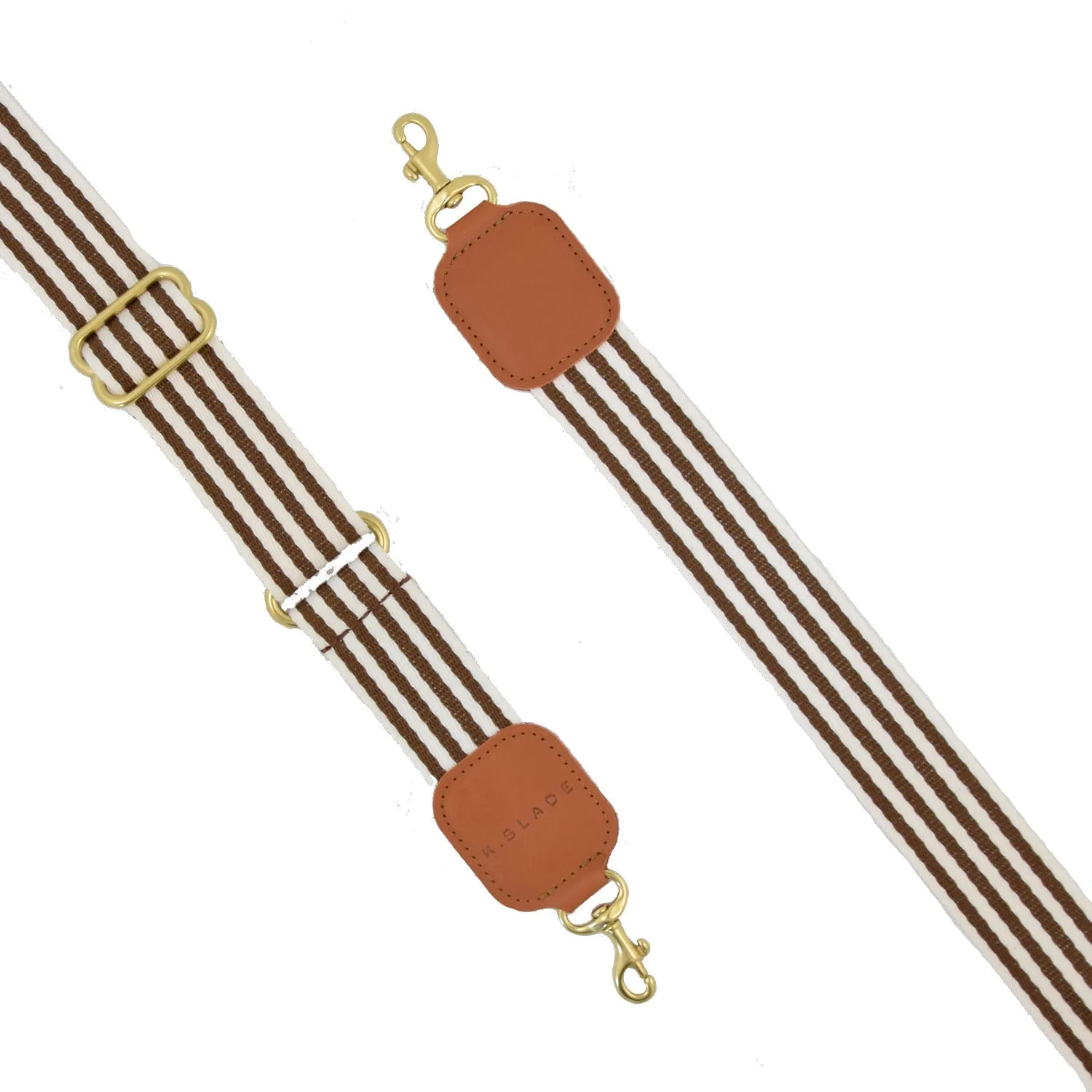 ADJUSTABLE WEBBED STRAP | MOCHA STRIPE