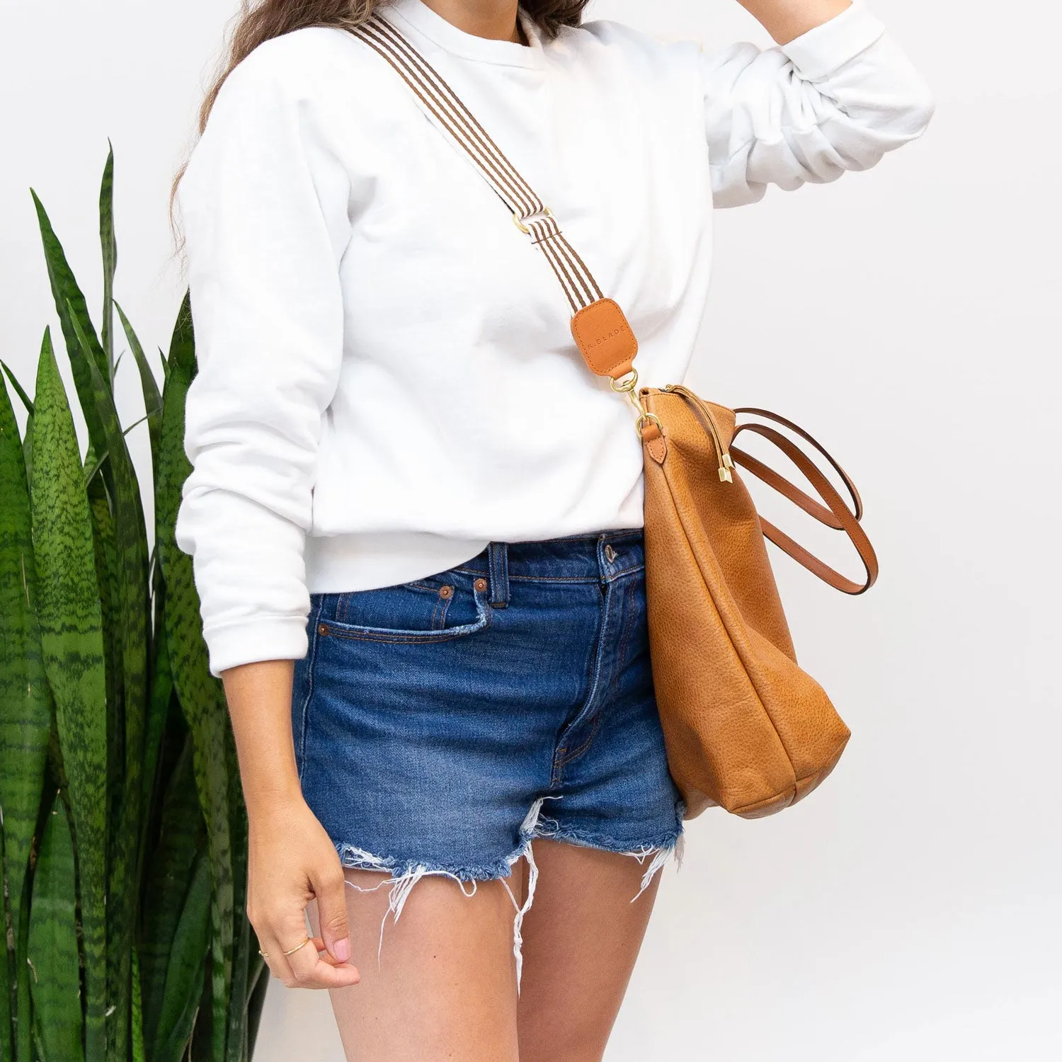 ADJUSTABLE WEBBED STRAP | MOCHA STRIPE