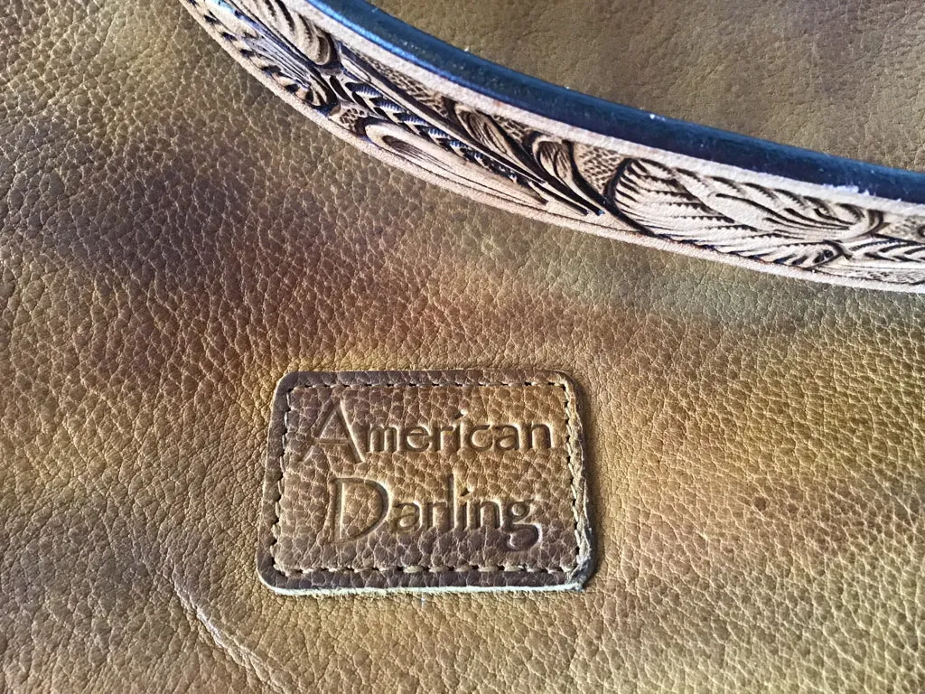 American Darling Tooled Strap Crossbody Hobo Purse