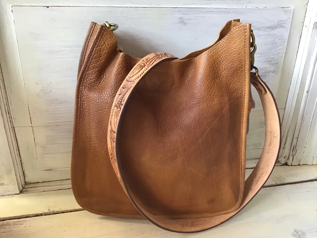 American Darling Tooled Strap Crossbody Hobo Purse
