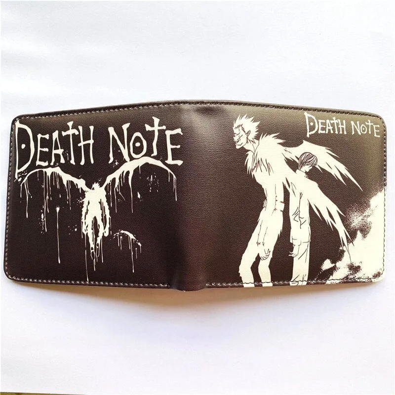 Anime DEATH NOTE L Lawliet Ryuk Wallet Young Men and Women Short Wallets Fashion PU Purse Cosplay Gift
