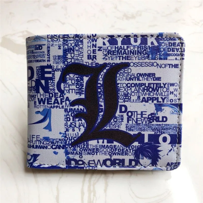 Anime DEATH NOTE L Lawliet Ryuk Wallet Young Men and Women Short Wallets Fashion PU Purse Cosplay Gift