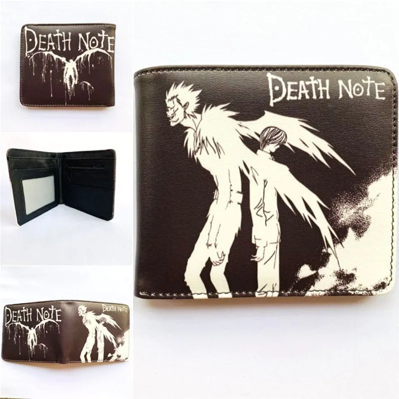 Anime DEATH NOTE L Lawliet Ryuk Wallet Young Men and Women Short Wallets Fashion PU Purse Cosplay Gift