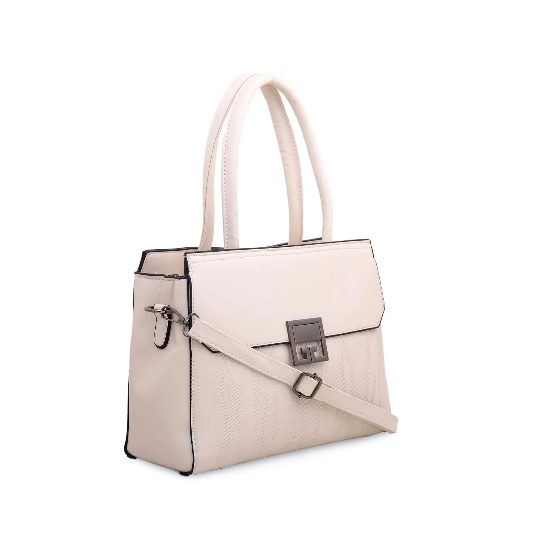 Beige Formal Hand Bag P35879