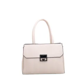 Beige Formal Hand Bag P35879