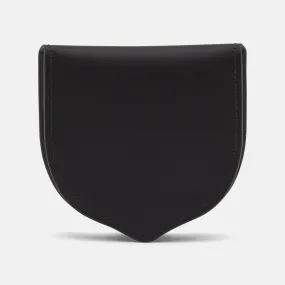Black Leather Tray Purse