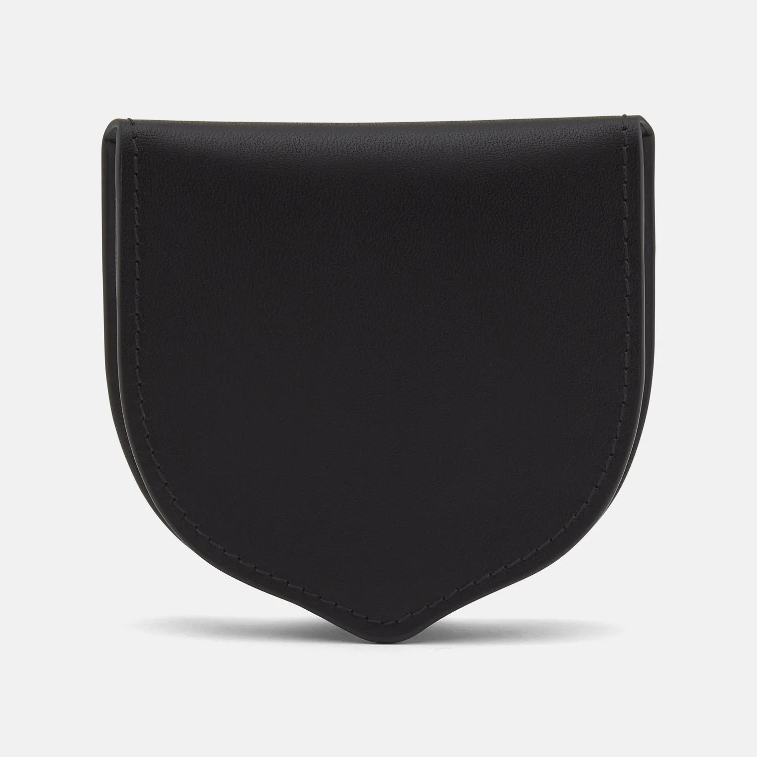 Black Leather Tray Purse