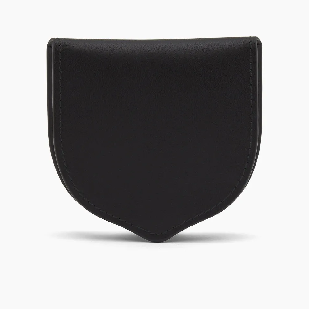 Black Leather Tray Purse