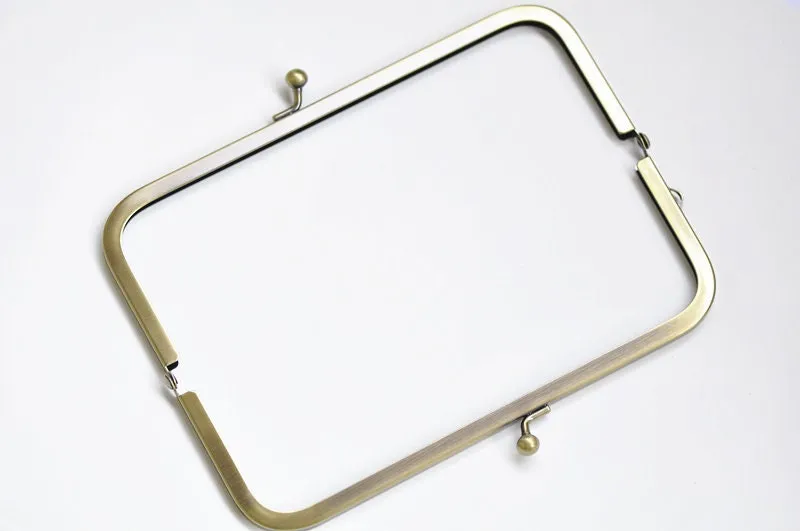 Bronze Bag Purse Frame Glue-In Style Bag Rectangular Bag Hanger 18cm x 6.5cm
