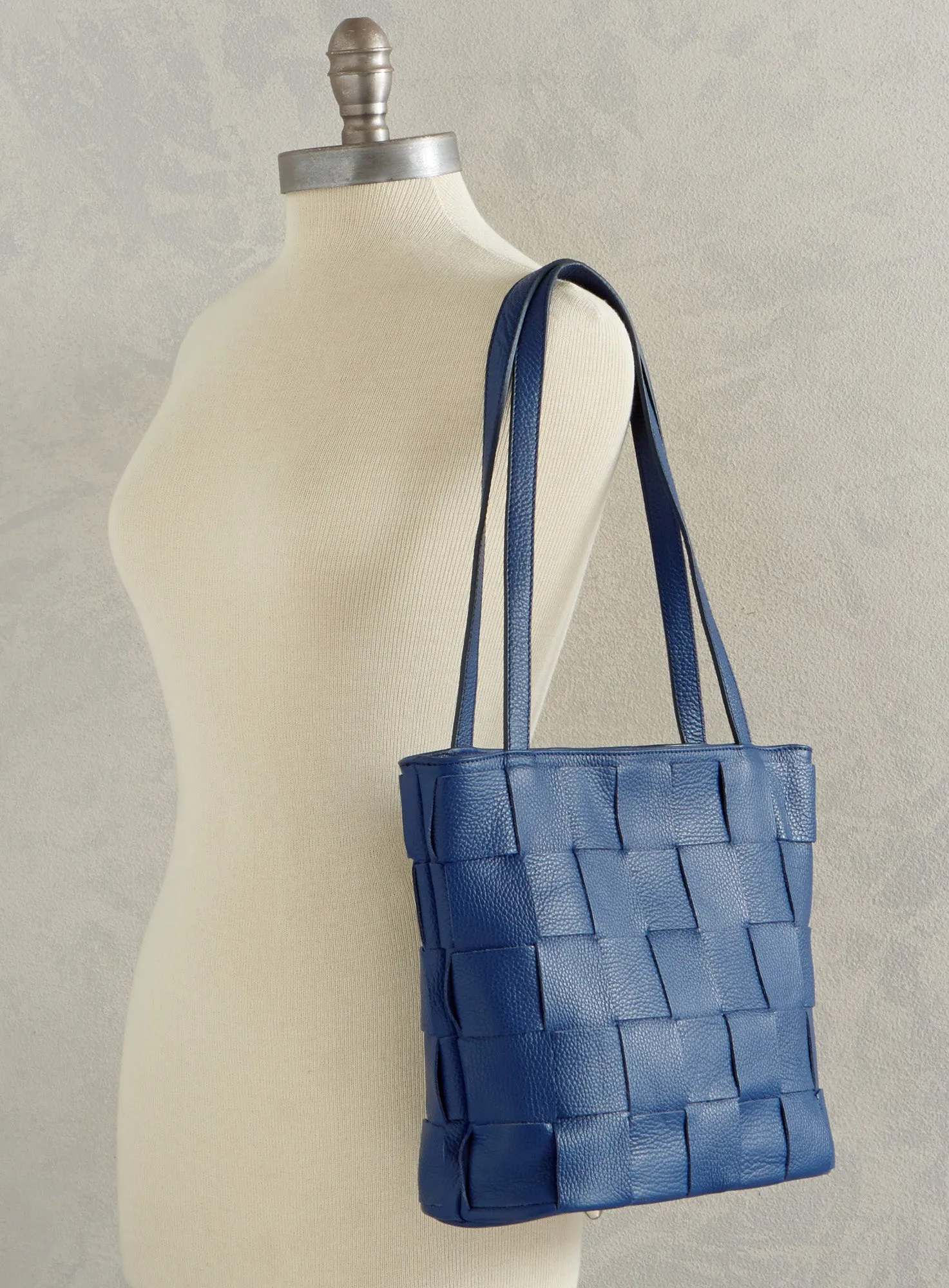 Criss-Cross Italian Leather Bag