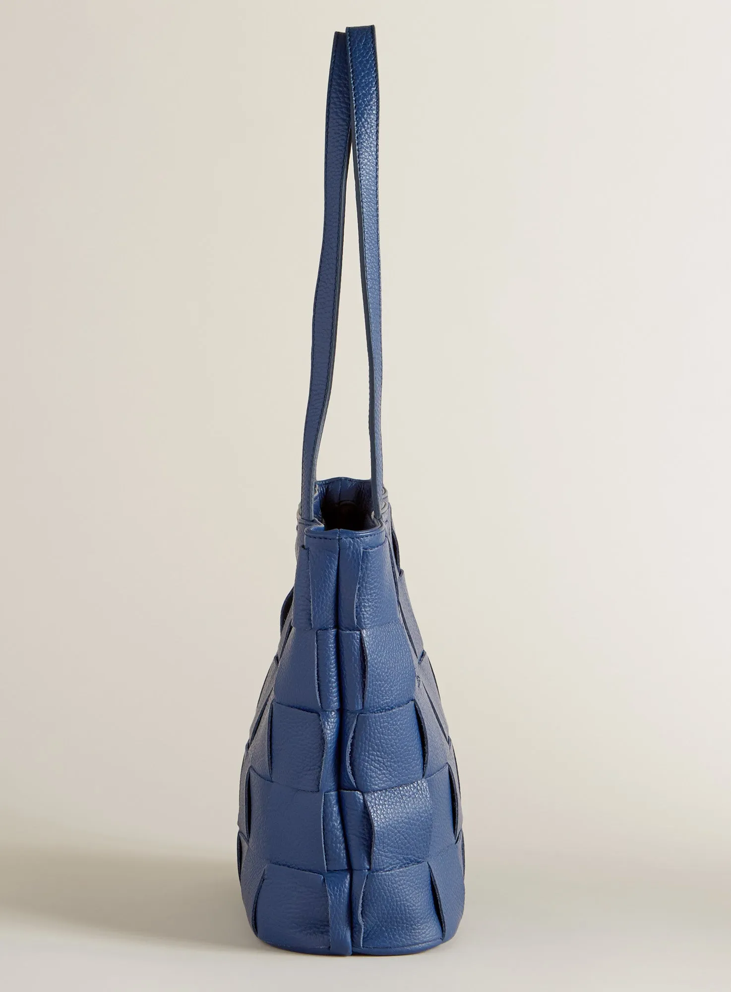 Criss-Cross Italian Leather Bag