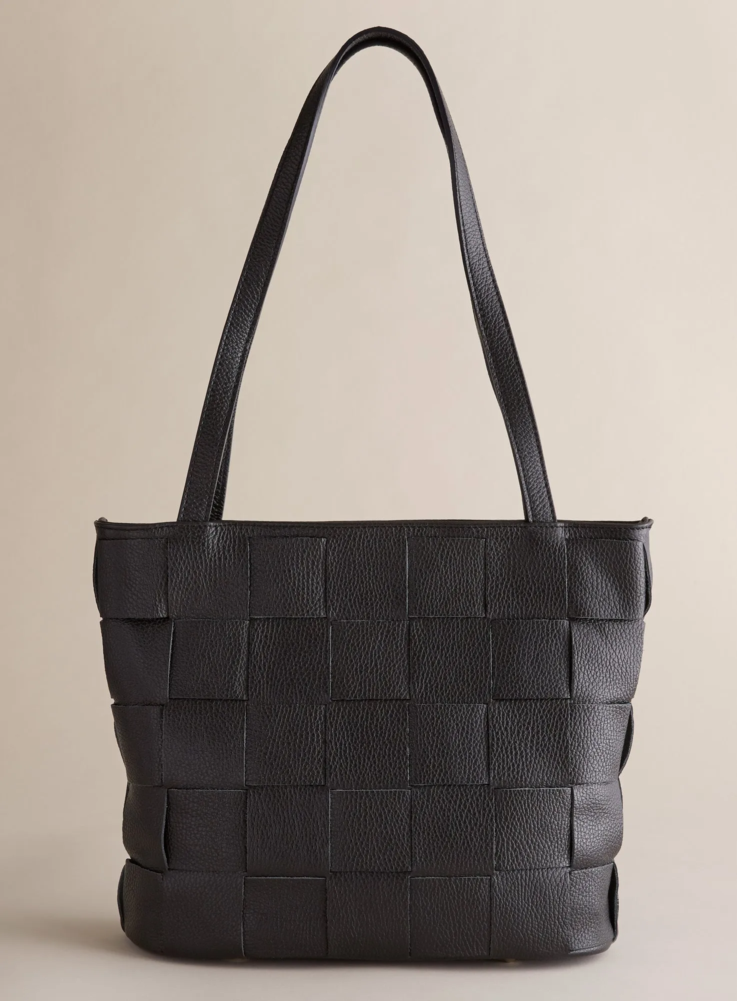 Criss-Cross Italian Leather Bag
