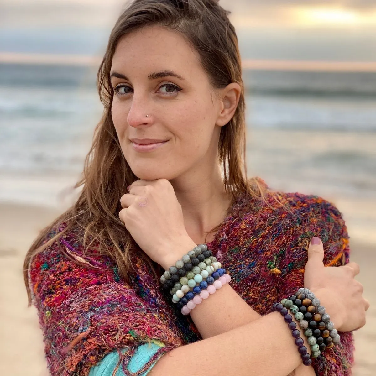 Crystal Healing Bracelet Set