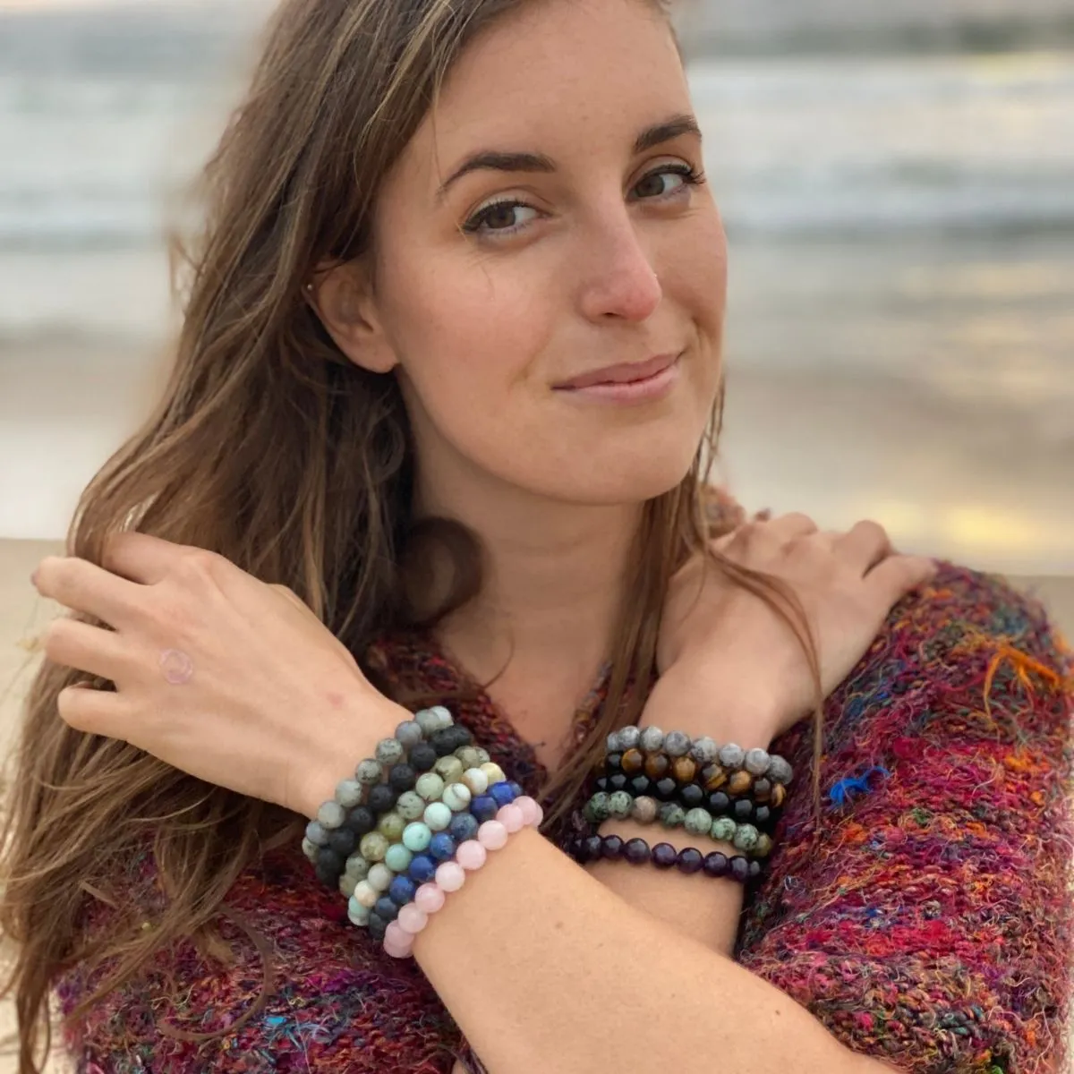 Crystal Healing Bracelet Set