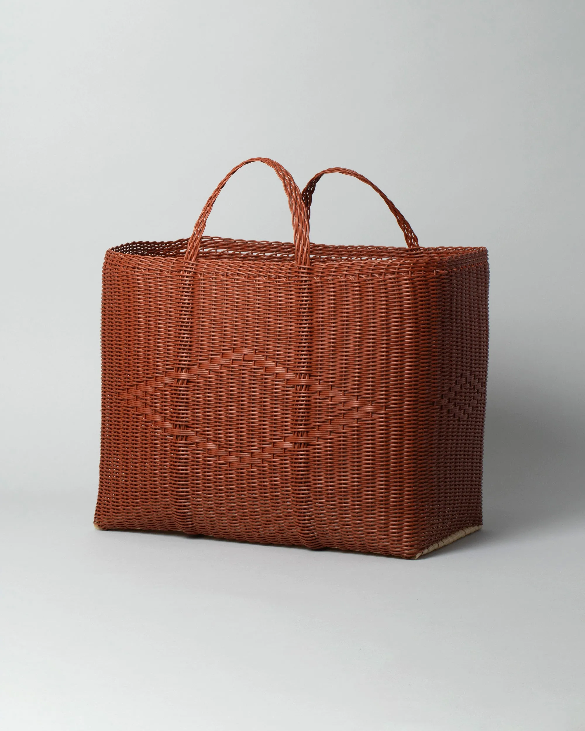 Diamond Tote Basket Bag