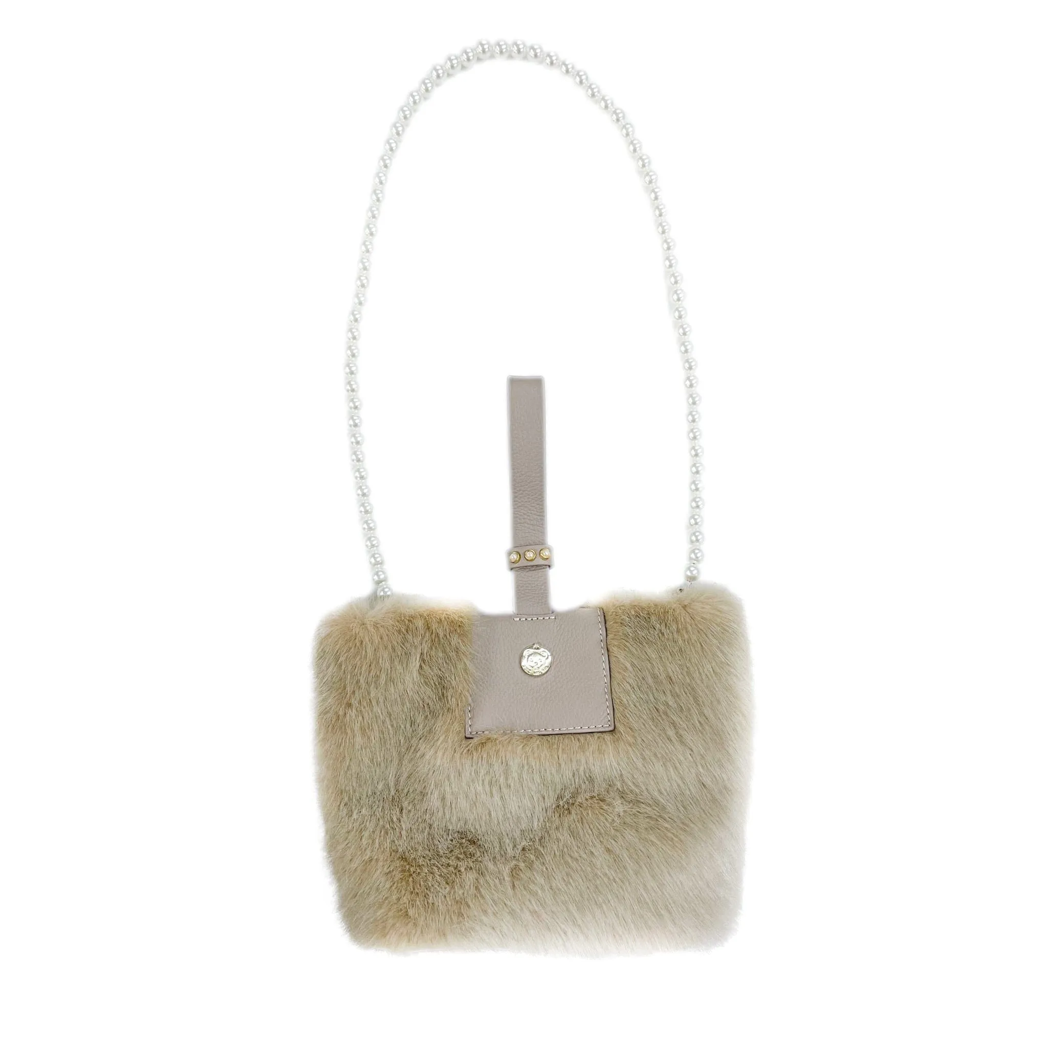 Faux Fur Pearl Bag