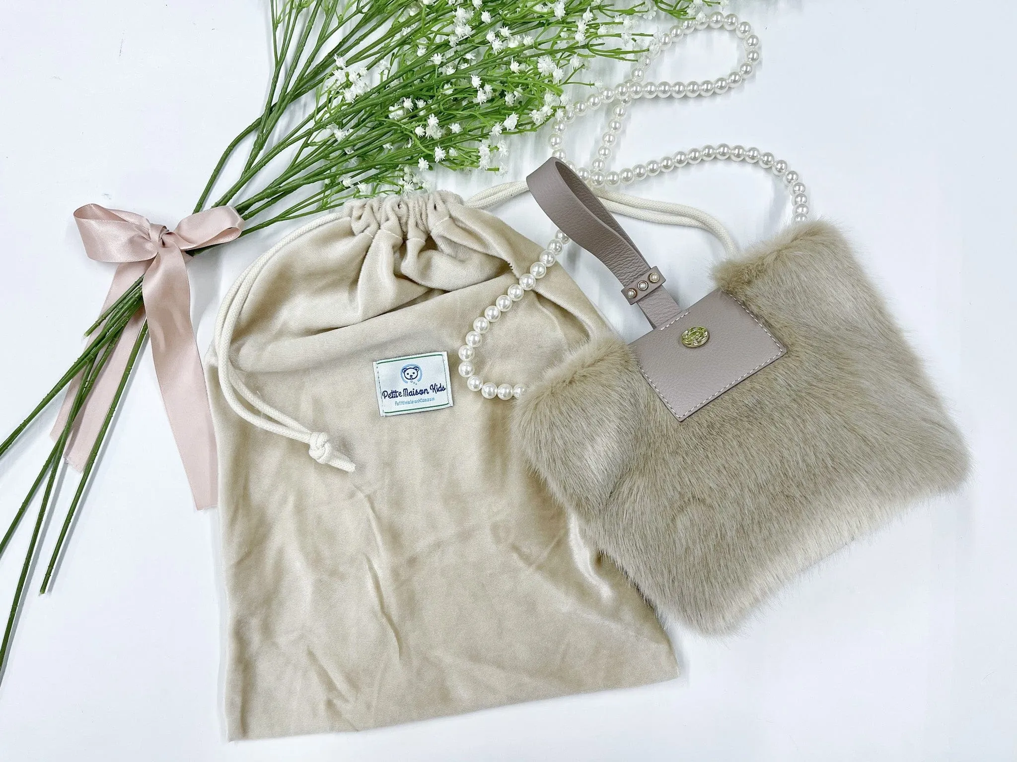 Faux Fur Pearl Bag