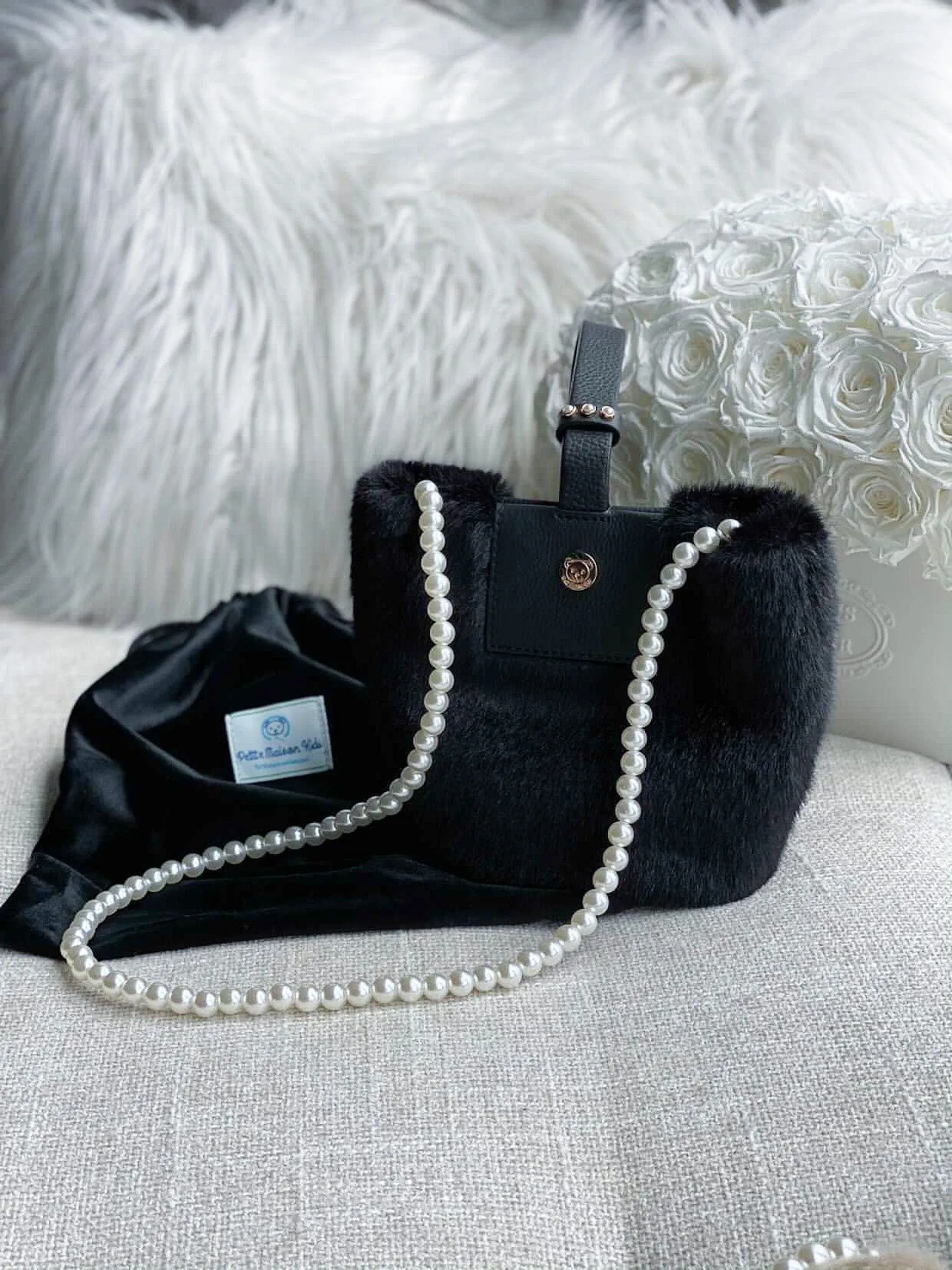 Faux Fur Pearl Bag