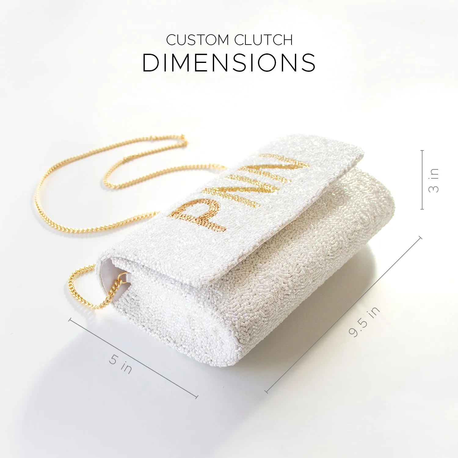 I Love You Clutch Purse - FOG