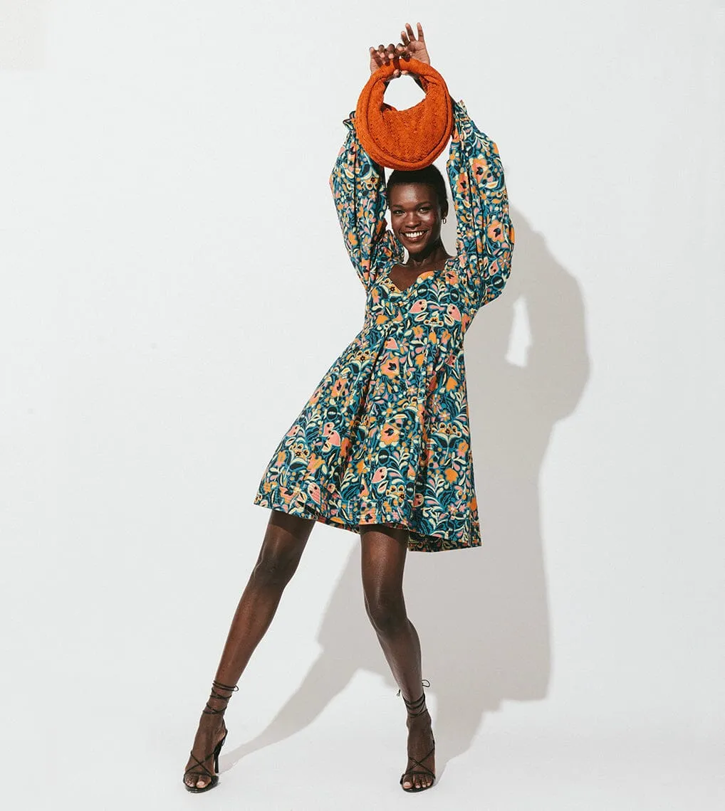 Jem Suede Mini Hobo | Dark Orange