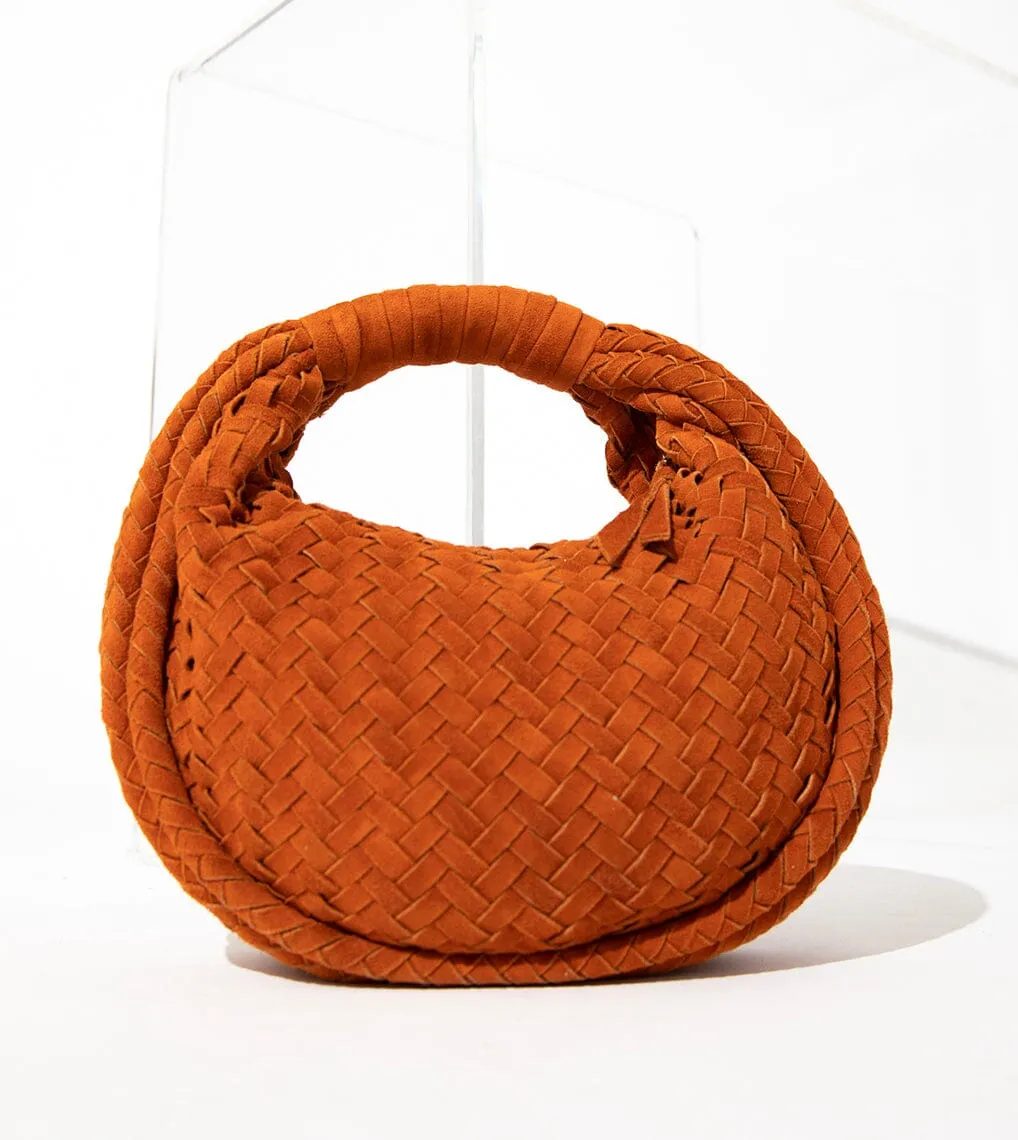 Jem Suede Mini Hobo | Dark Orange