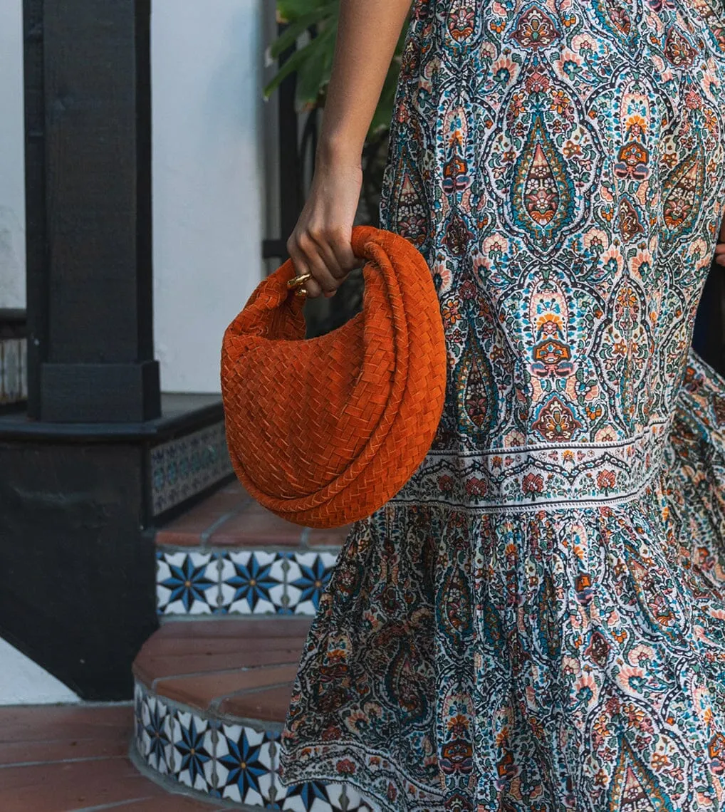 Jem Suede Mini Hobo | Dark Orange